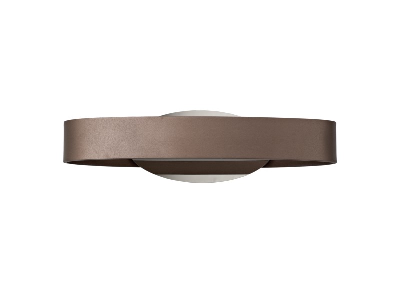 Wall Lamp 6W LED Satin Brown/Polished Chrome/Frosted